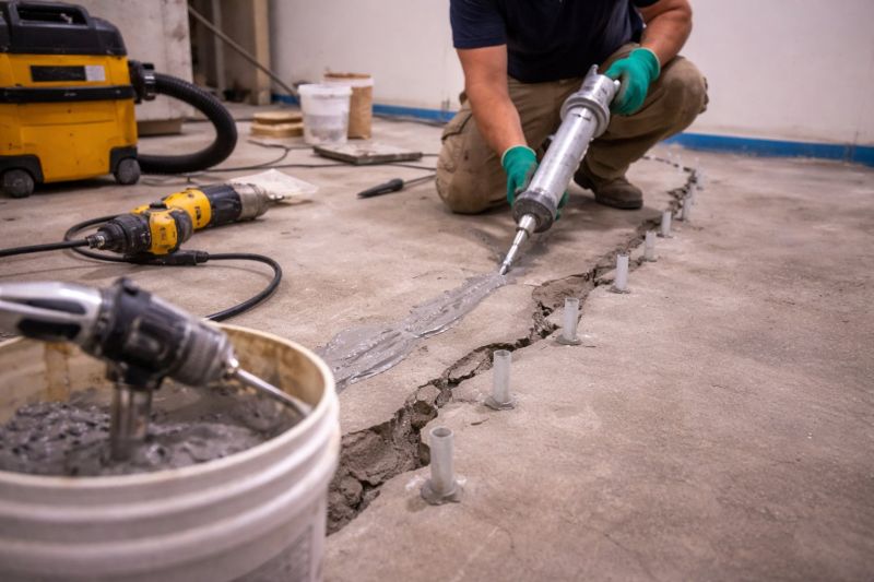 Cracked Basement Floor Repair in Lake Placid, FL
