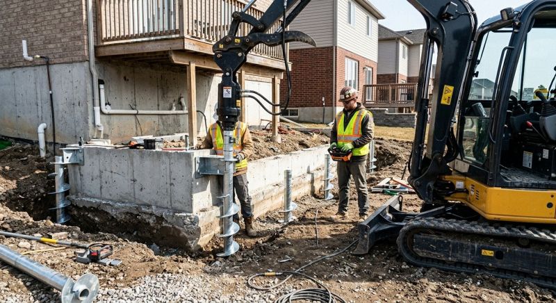 Helical Piers Installation in Lake Placid, FL