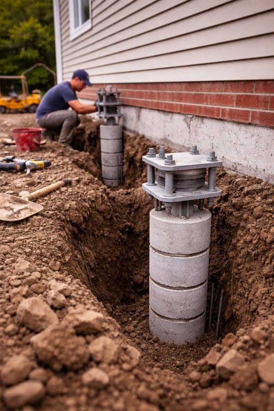Helical Piers Installation in Lake Placid, FL