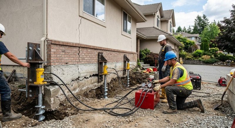 Sinking Foundation Lifting in Lake Placid, FL