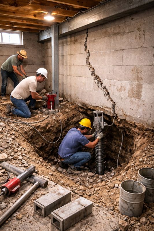 Structural Underpinning in Lake Placid, FL
